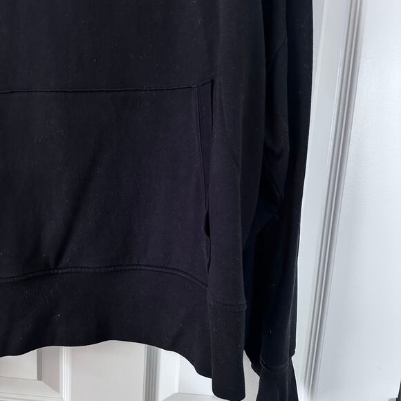 Athleta Black Pullover Hoodie XL - Kangaroo Pocket Comfort - Picture 3 of 8